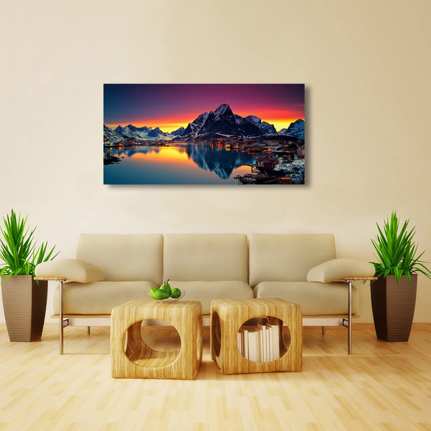 Nature Wall Art Colorful Lake Mountain Picture Canvas Prints Poster Landscape…