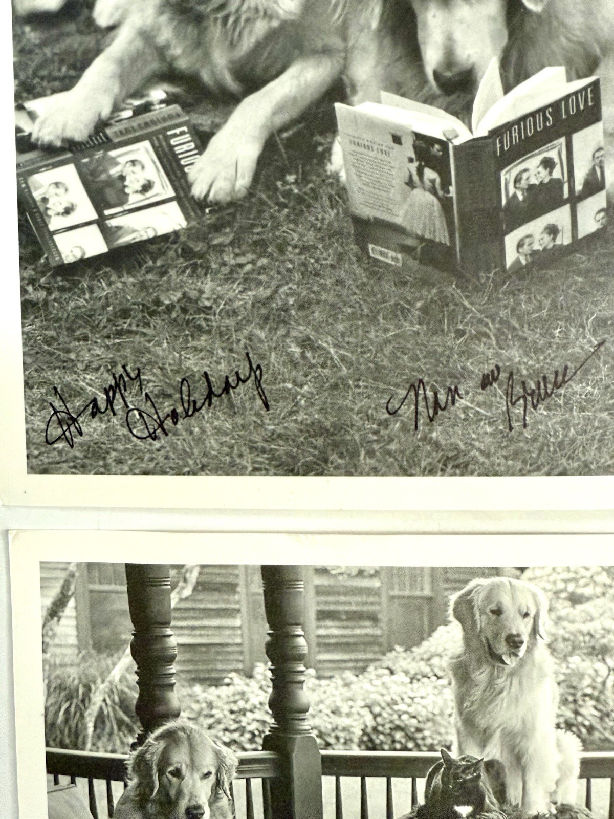 Pair of Bruce Weber Original SIGNED Cards with Provenance 2017 & 2010 Rare
