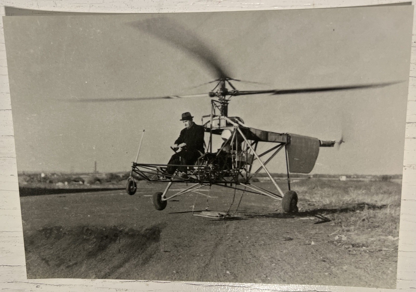 Aviation Pioneer Igor SIKORSKY Piloting The Vought-Sikorsky VS-300 Helicopter