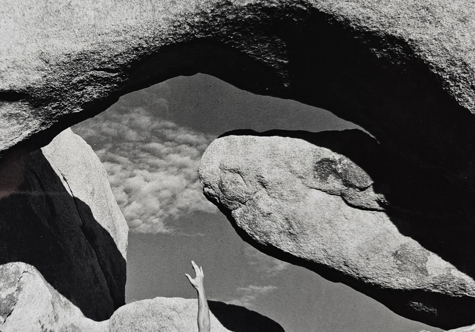 Andre De Dienes Photo Arches Nude in National Park Silver Gelatin Print 1960 COA