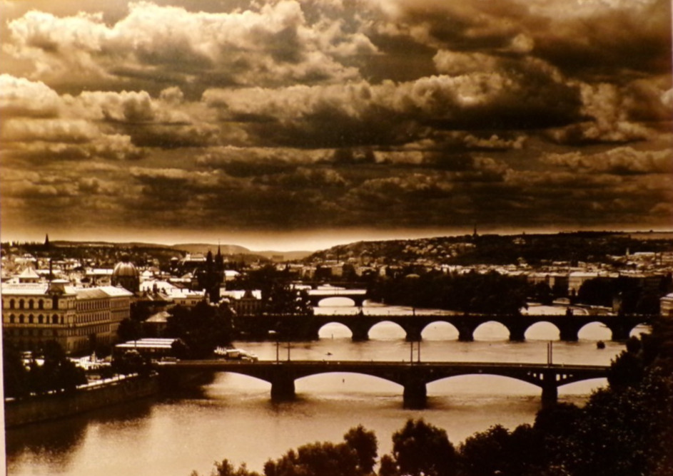 Original Artist Signed Fine Art Photograph Vltava, Prague Czech Artist M. Hynek