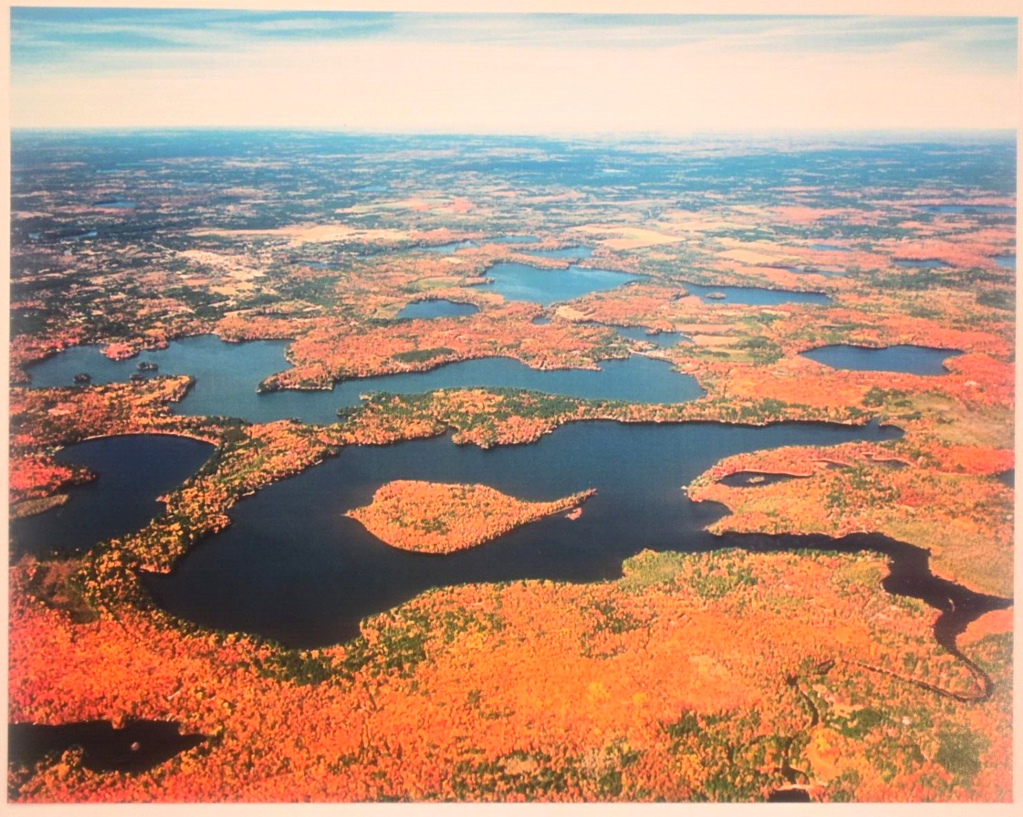 Cranberry Lake Vilas/Oneida County Eagle River Wisc Aerial Photo. Frame Optional