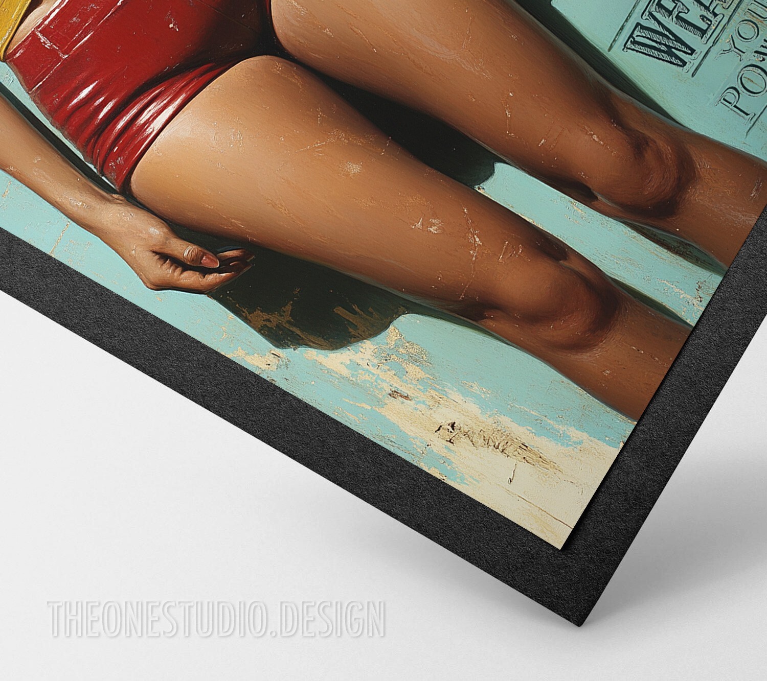 Retro Poster Digital Art Image Woman Model Photo High Res Picture for Print
