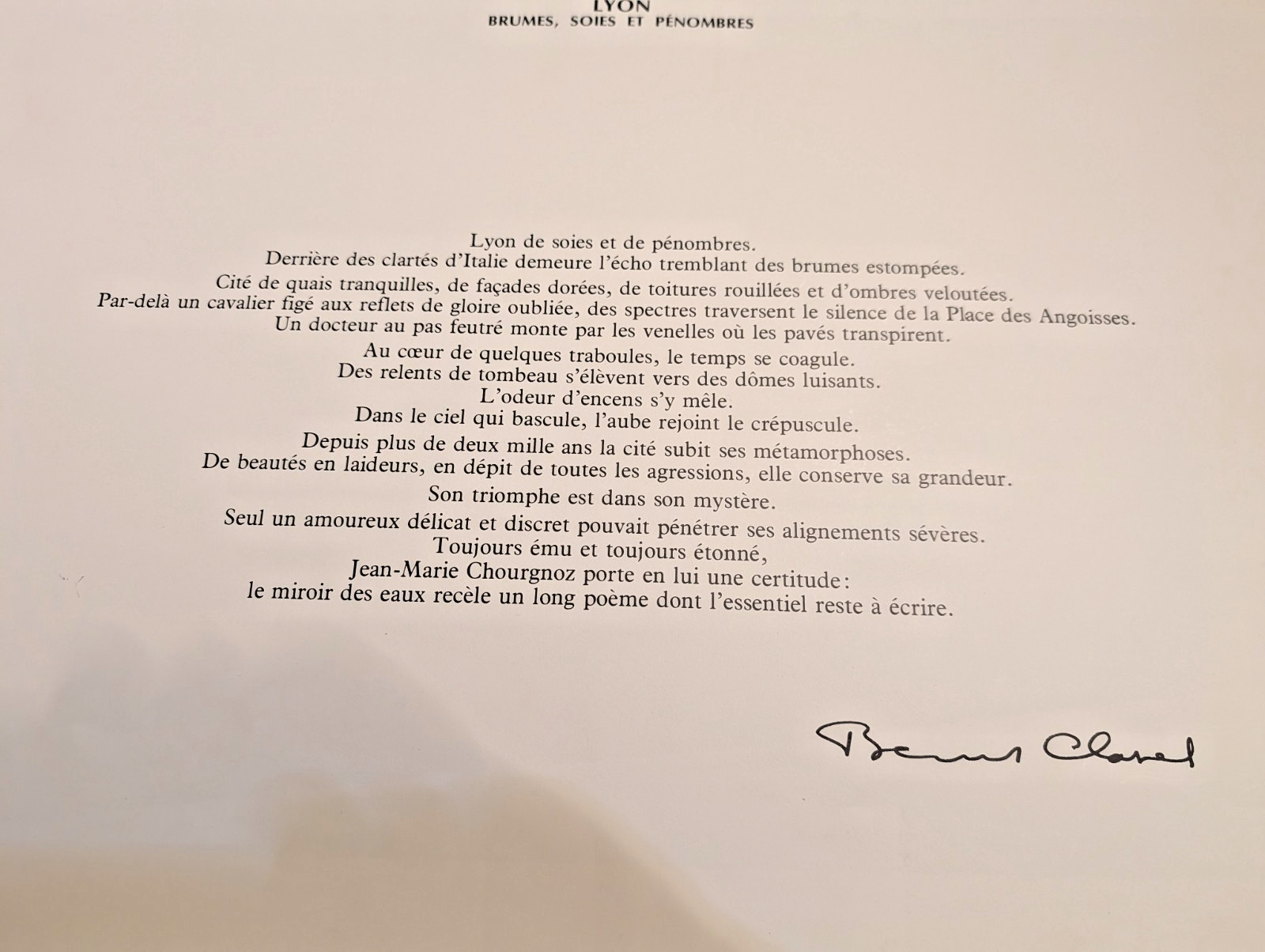 Portfolio of Prints “Lyon, Brumes, Soies et Pénombres” Jean-Marie Chourgnoz