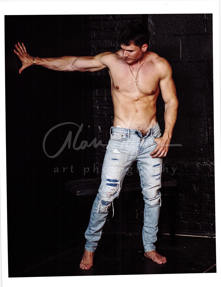 11 X 8.5 Alan Lyon Original Male Photo gay interest (4) Phil jeans