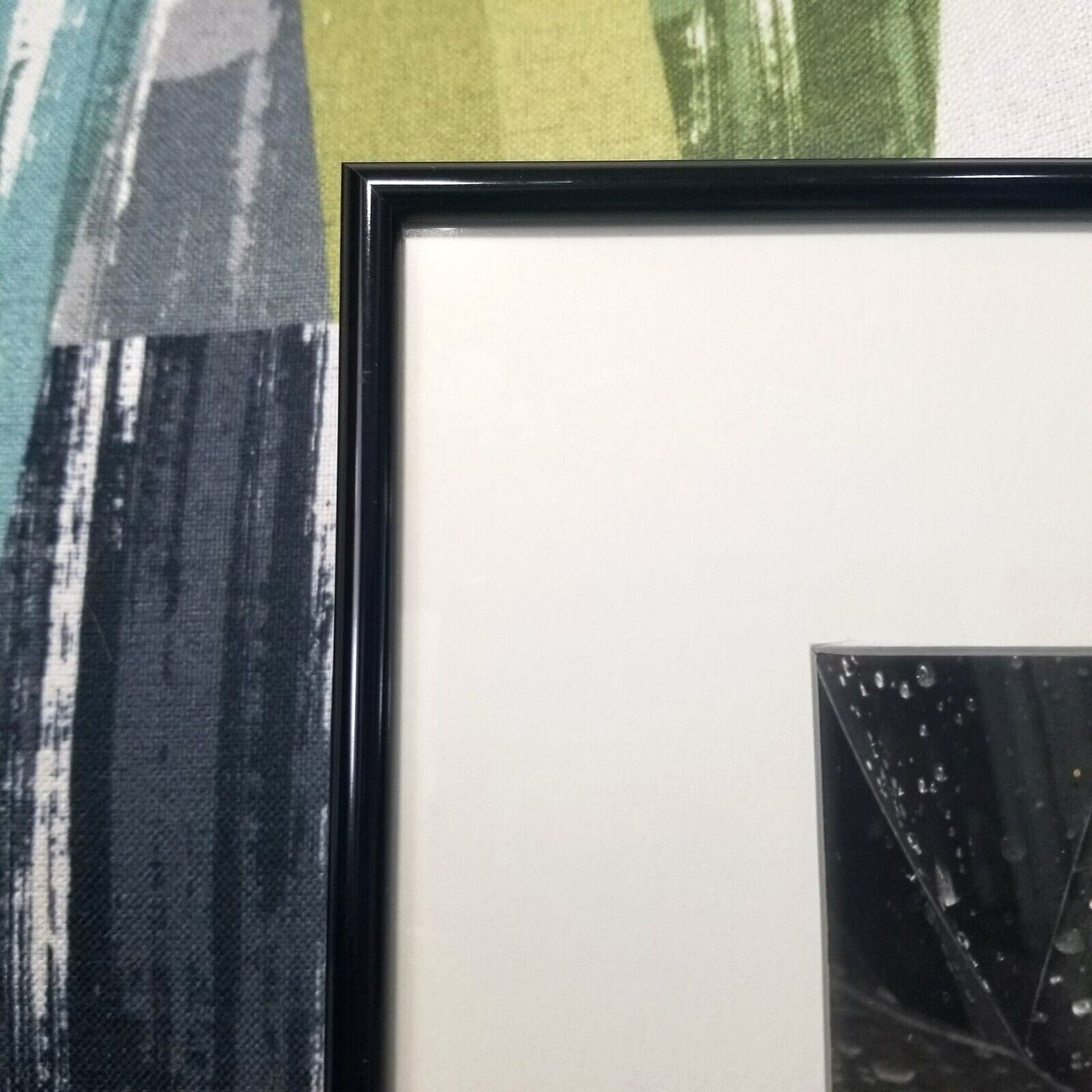 Vtg Black & White Corn Plant Photograph By Artist Matted Signed Dated And Framed