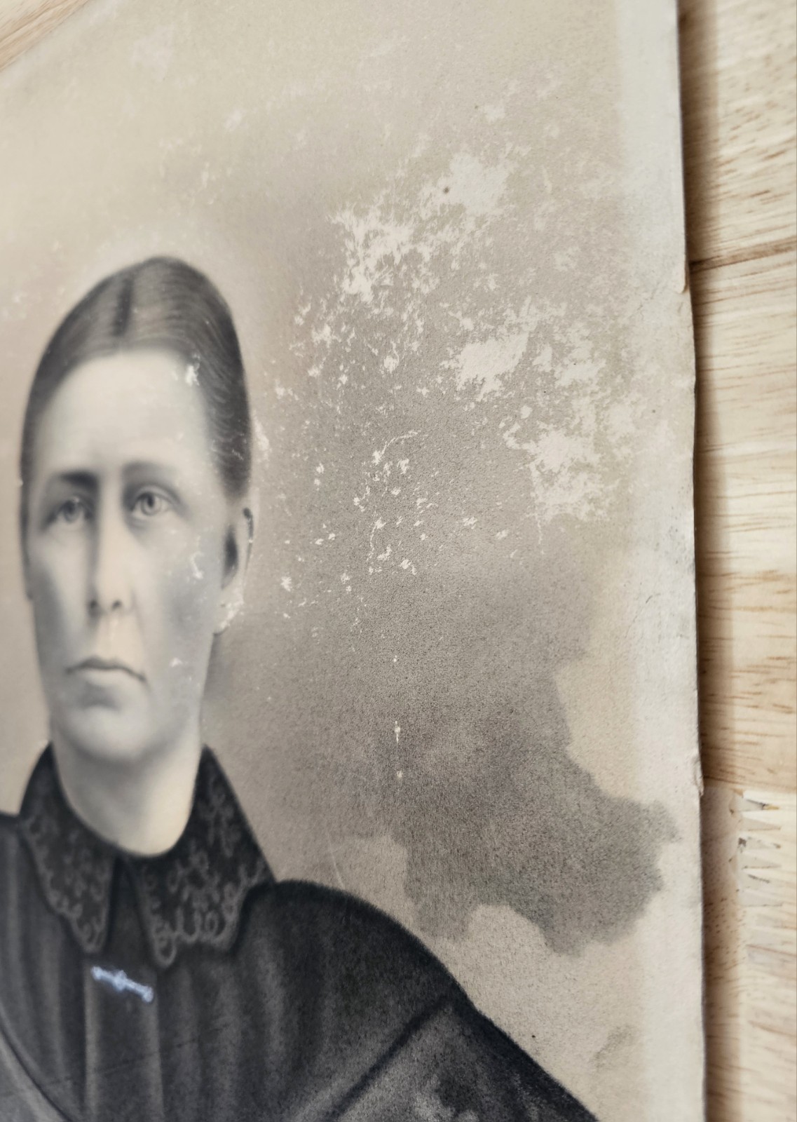 Antique Studio CRAYON PORTRAIT, Tennessee Farmers Pioneers Oddities BOGLE FAMILY