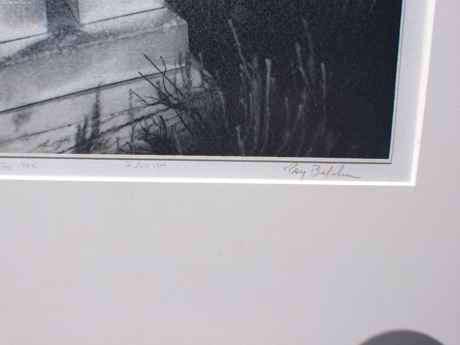 “Distance Lighting” RAY BELCHER, Silver Gelatin Print , Galisteo New Mexico