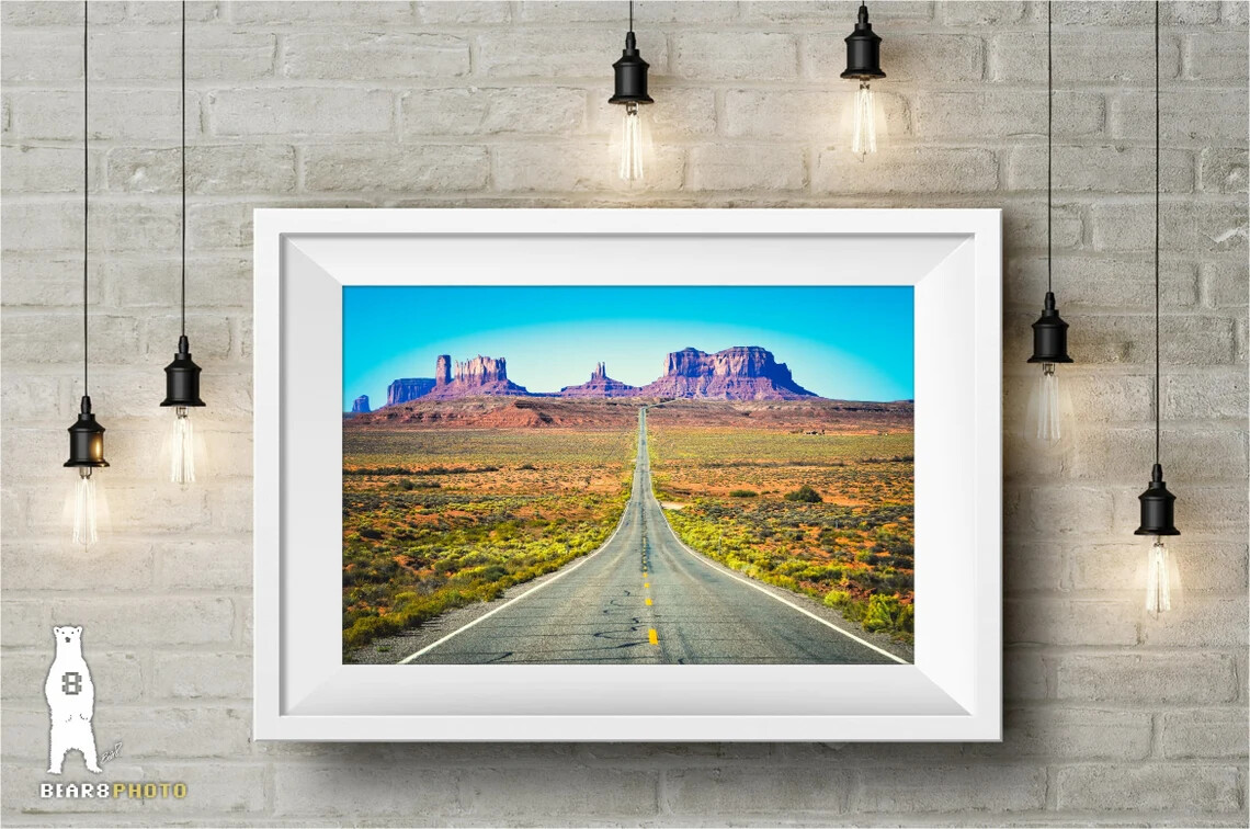 Route 66 Monument Valley Travel Decor – Wanderlust / Open Road / Nomadic Life