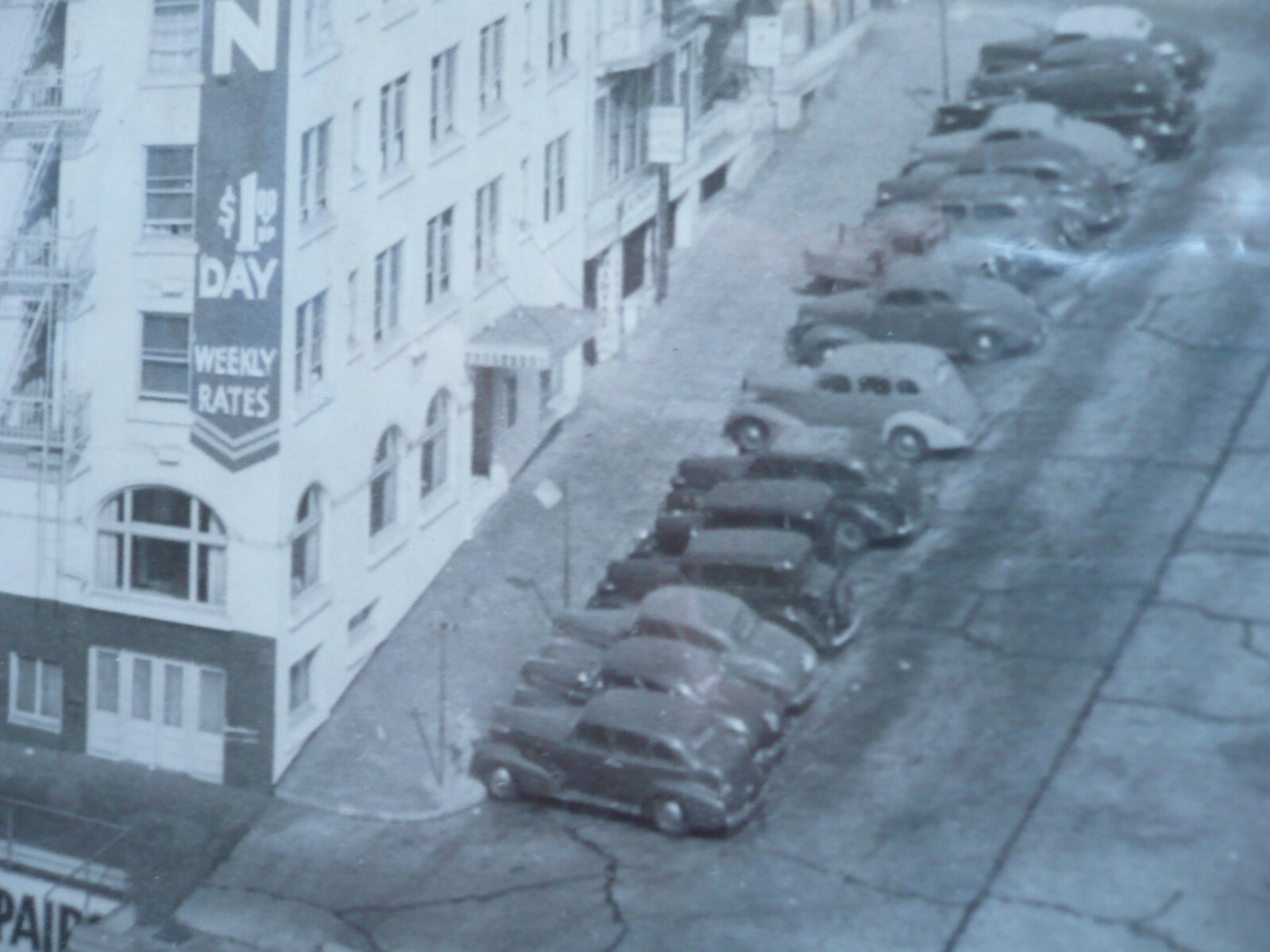 Old Canada Downtown photograph, Urban Life, Old Cars