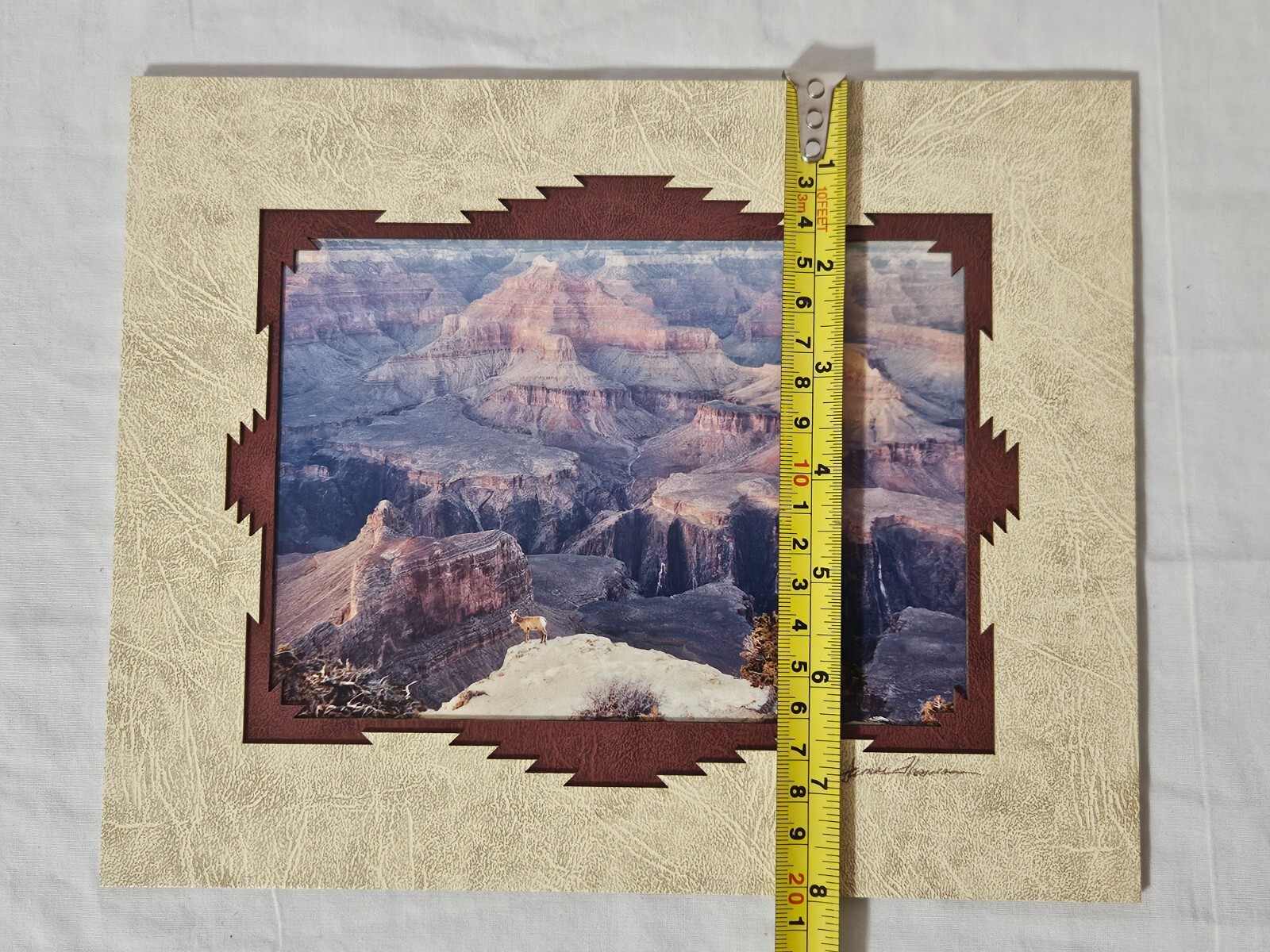 Grand Canyon Matted Photograph. Powell Point, South Rim. James Thomson. Arizona.