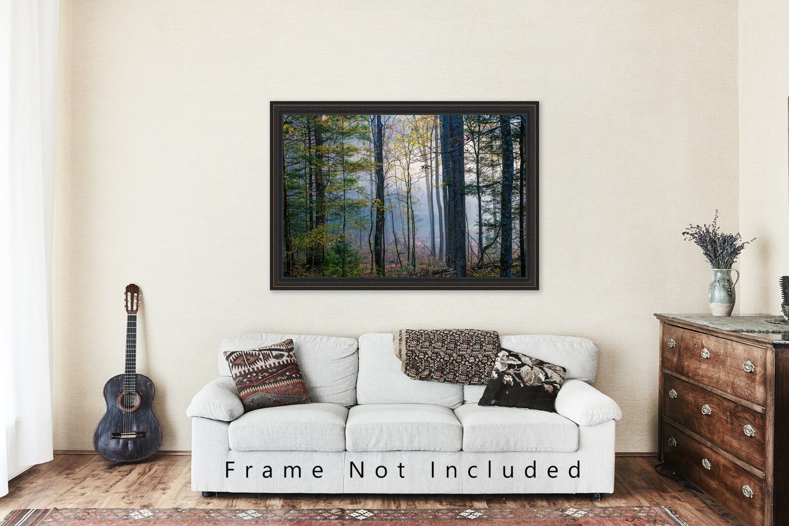 Photography Print of Forest on Foggy Morning in Great Smoky Mountains