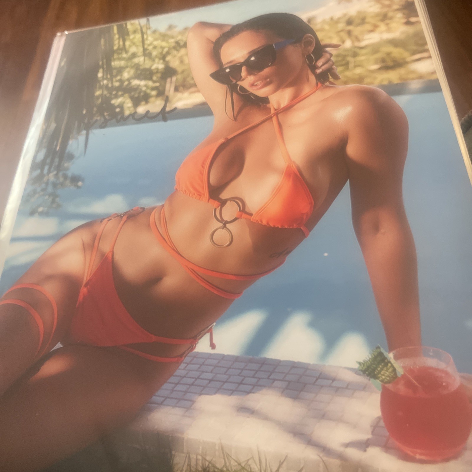 Eve Sweet Autographed 8×10 Photo Pornstar Adult Model COA TTM