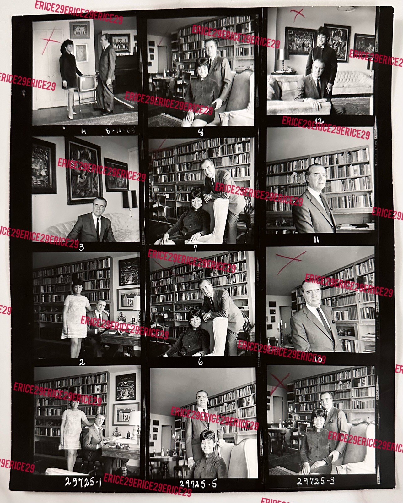Oscar de Mejo Artist Contact Sheets By Photographer Raimondo Borea Studio Stamp