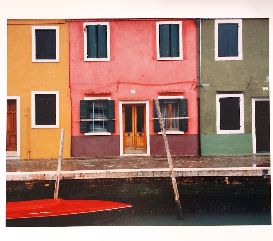Dry Matted Photo of Burano Venice Italy Signed & Numbered 20″ x 18″