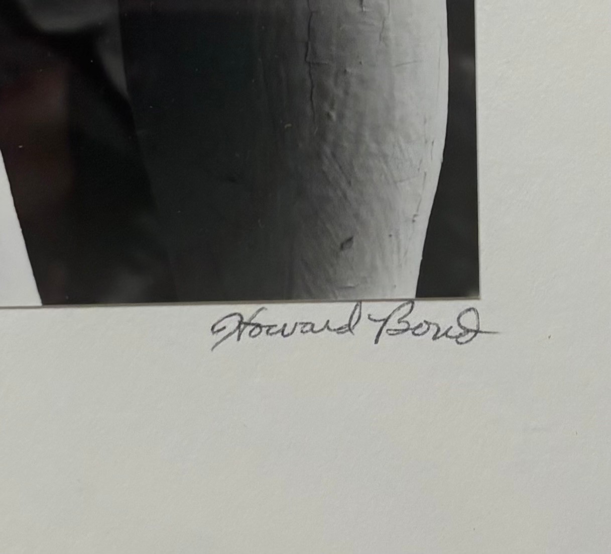 Original 1975 HOWARD BOND ‘Porch Railing’ ABSTRACT Modernist SIGNED Photograph