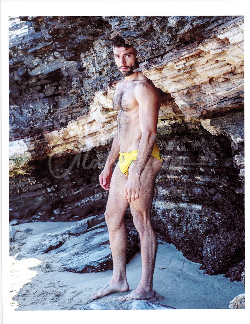 11 X 8.5 Alan Lyon Original Male Photo gay interest (4) Alex in yellow