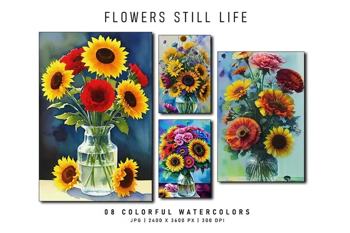 8 Digital Images Watercolor ARTWallpaper Background Download Projects Home Decor
