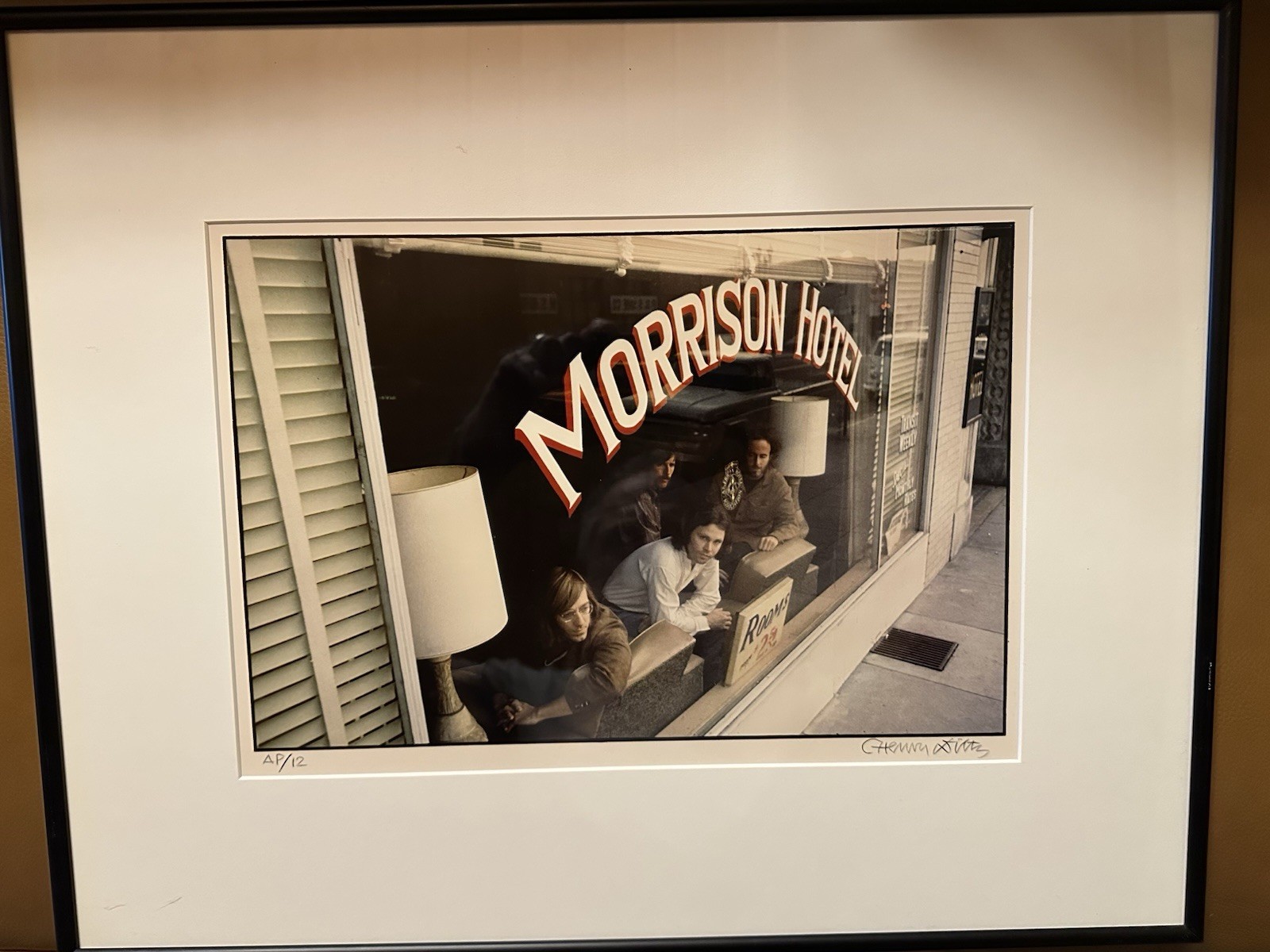 Henry Diltz Morrison Hotel Signed Artist Proof Photo Print Matted & Framed