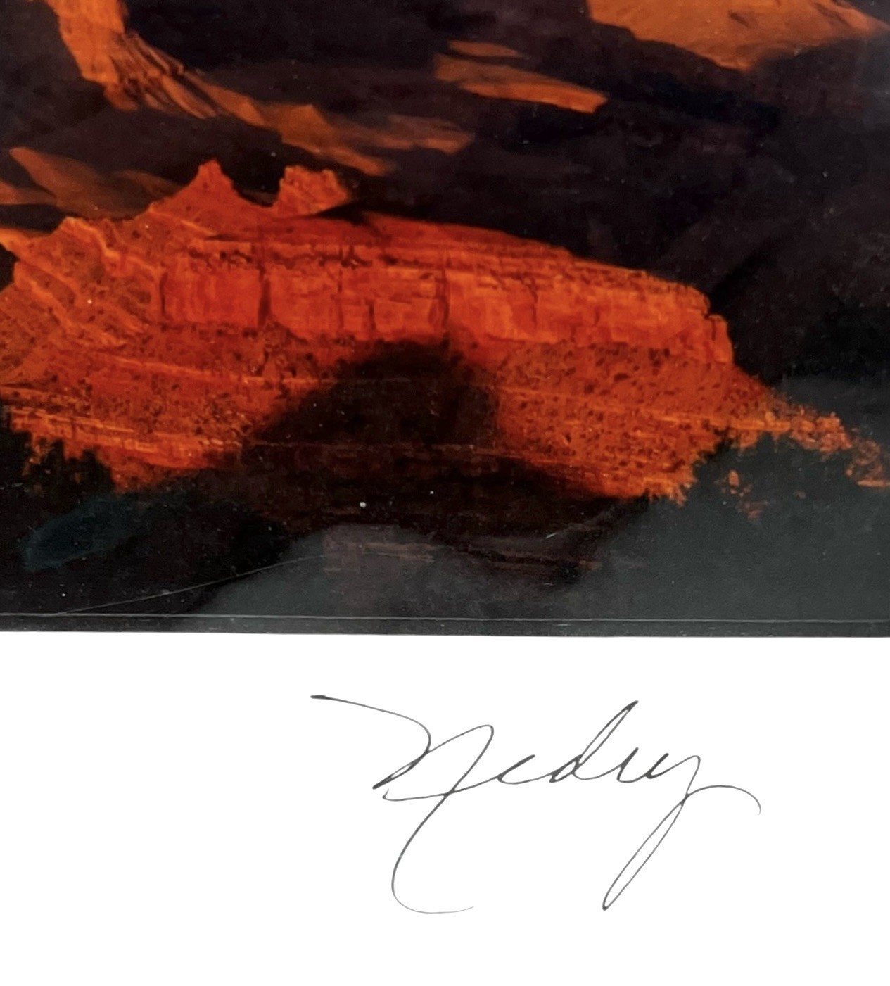 Canyon Sunset Signed Photo The Grand Canyons Landscape 4.5 x 6.5 Matted 8 x 10