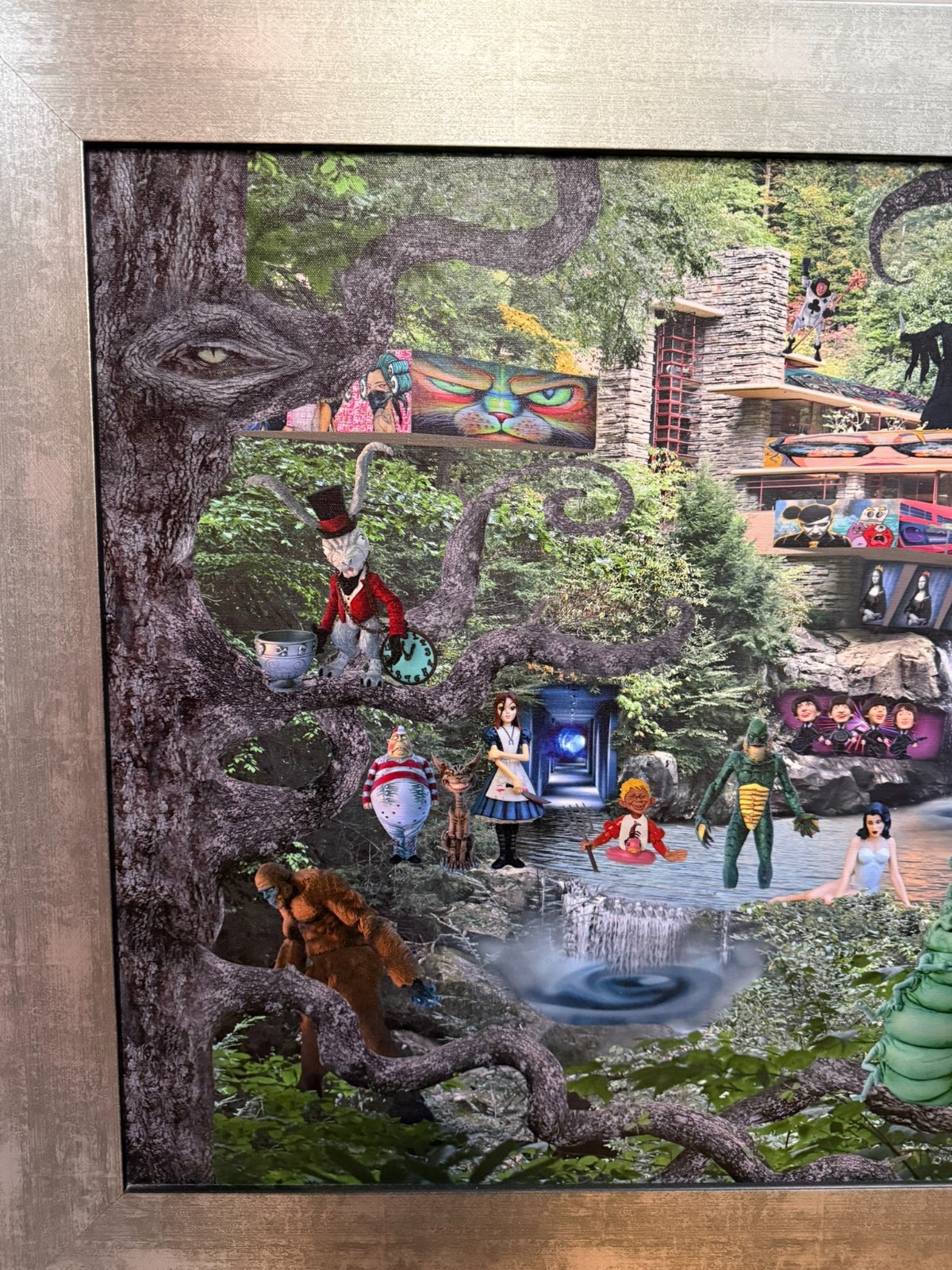 Ralph Rankin “Alice Party’s at Franks” Signed 41″ x 29″ Framed Digital