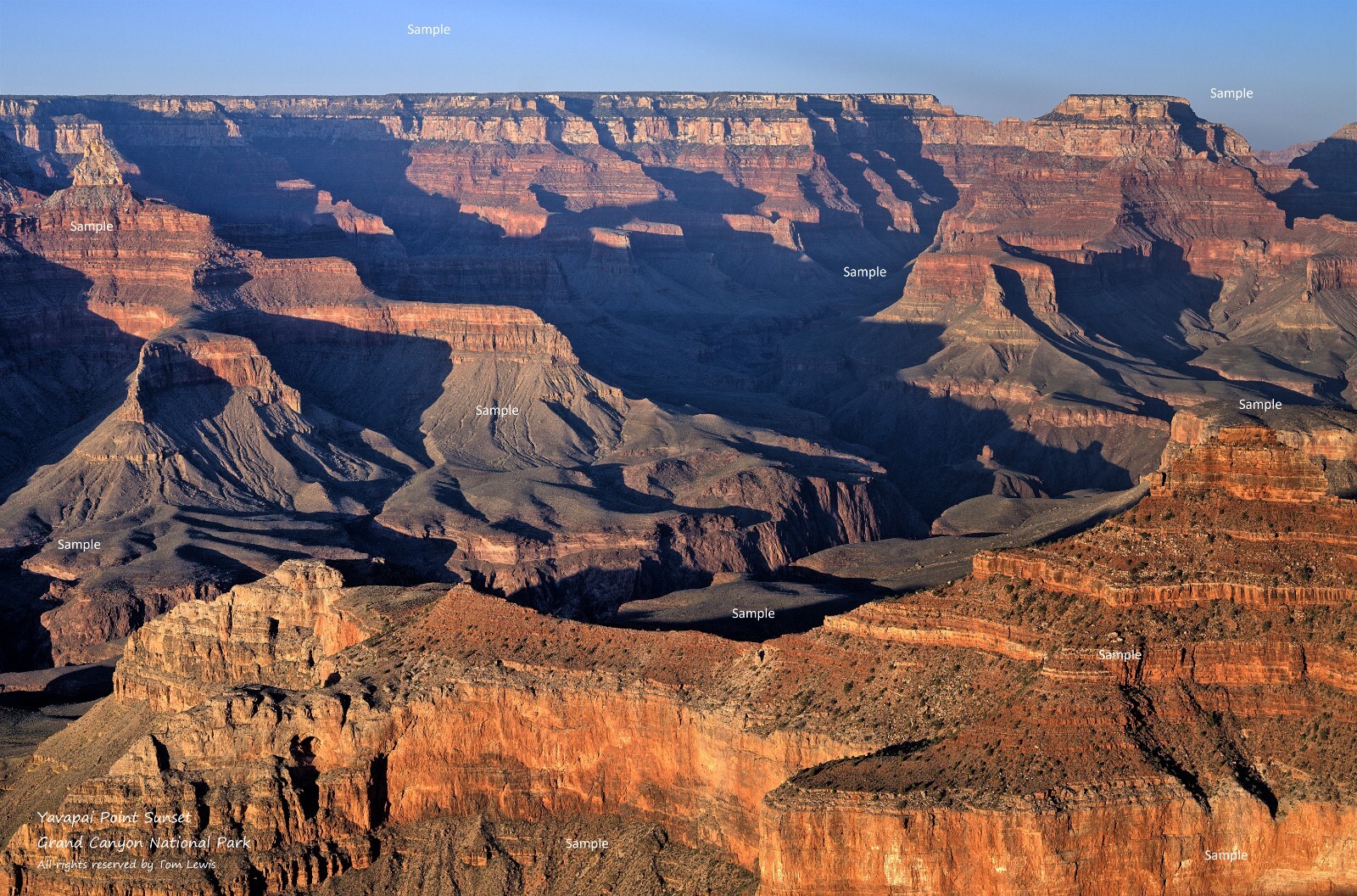 Grand Canyon National Park Yavapai Point Sunset Poster Photo Print GC11