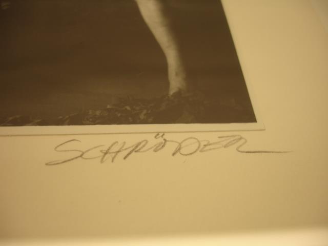Original signed Photograph framed Paul Schroeder Denver Artist 1993 Male Nudes