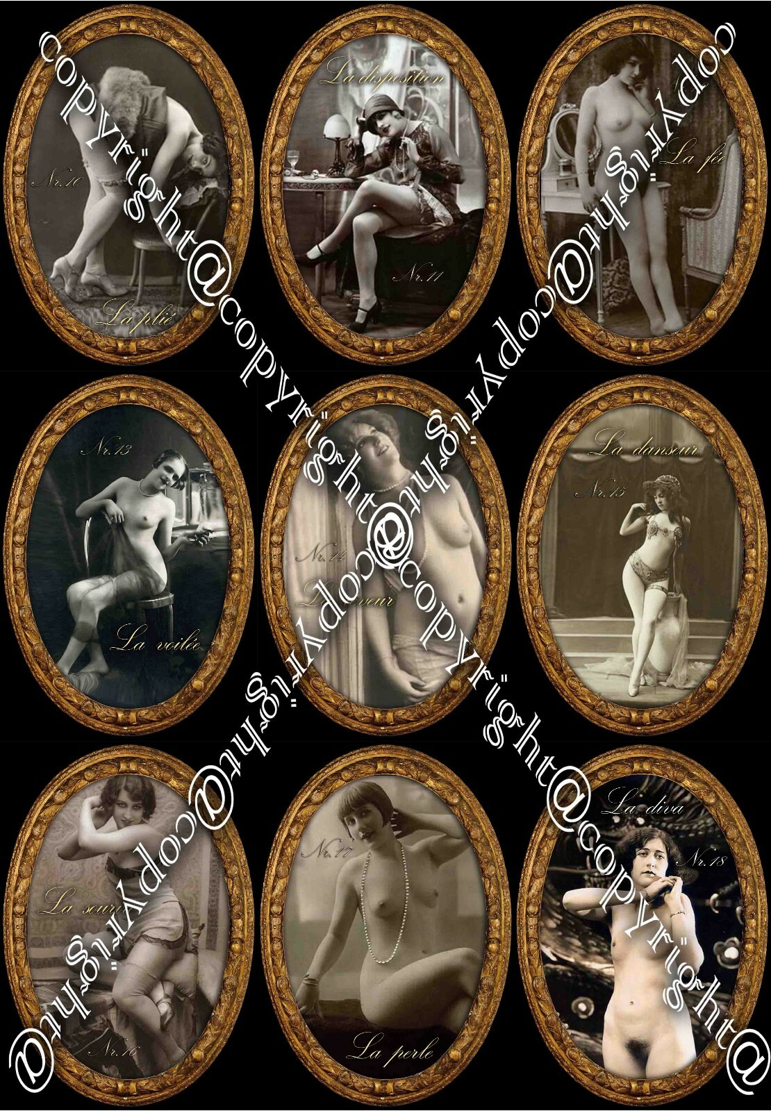 antique tarot card cards deck rare erotic art vintage brothel cartomancy oracle