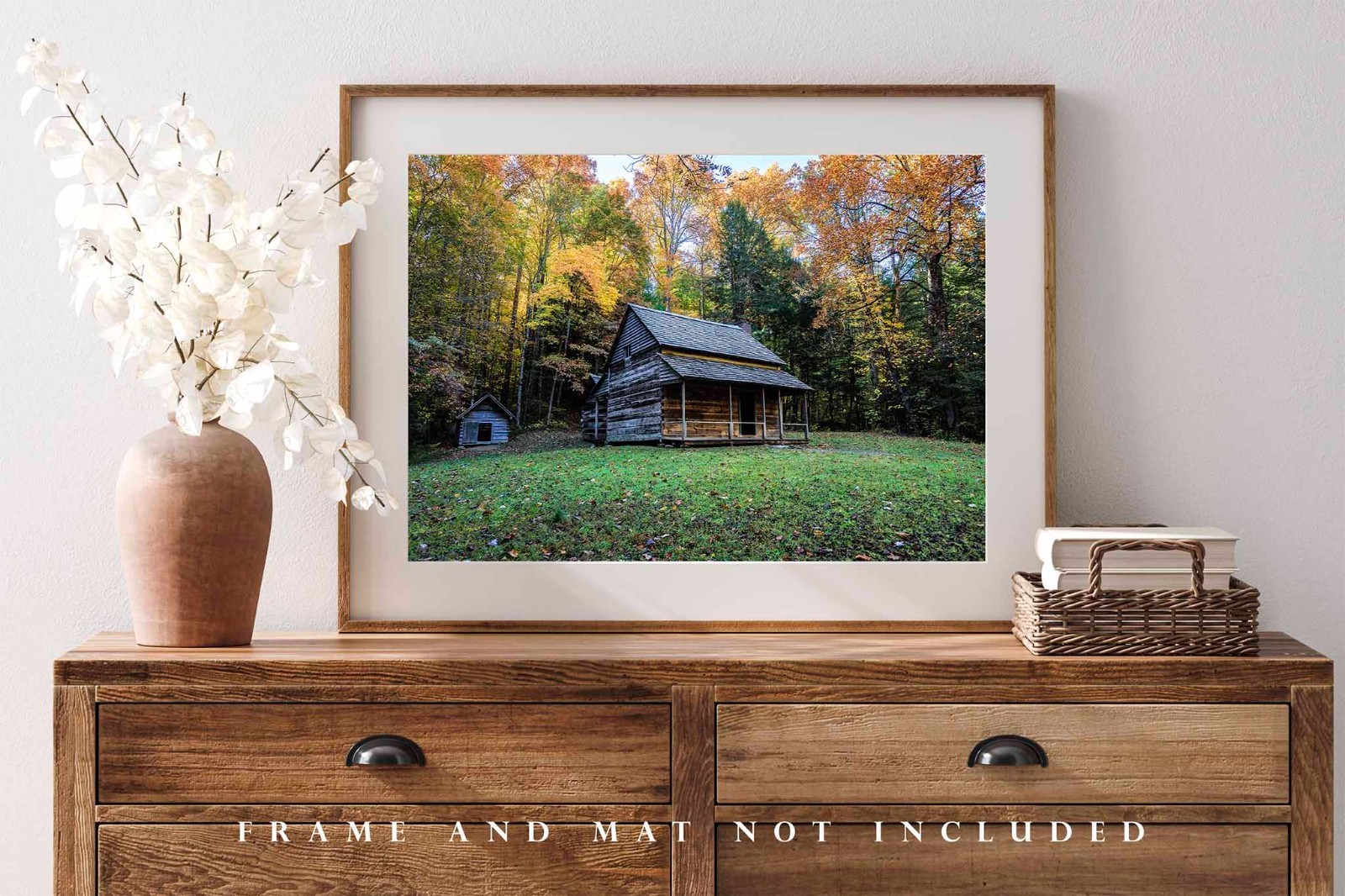 Rustic Cabin Photography Print: Tennessee Great Smoky Mountains Country Photo