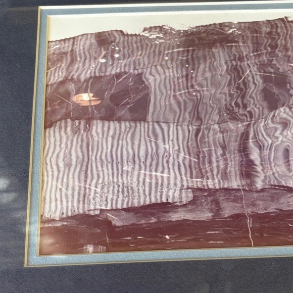 Vintage Framed Abstract Water Art Photography Print w/Gold Frame 11.5″ by 15.5″