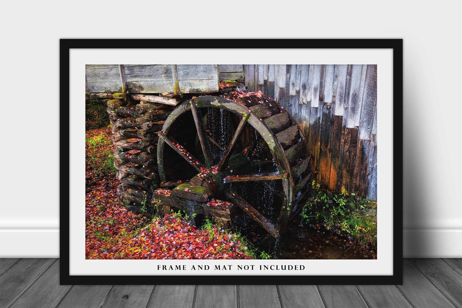 Rustic Country Photography Print – Picture of Old Mill Wheel in Tennessee