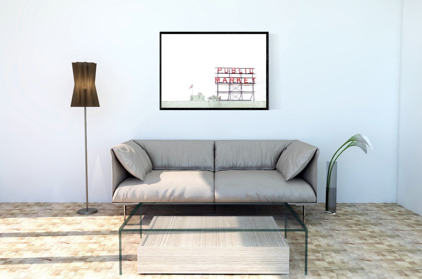 Seattle Washington – Public Fish Market Sign – Travel, Wall Art, Photography