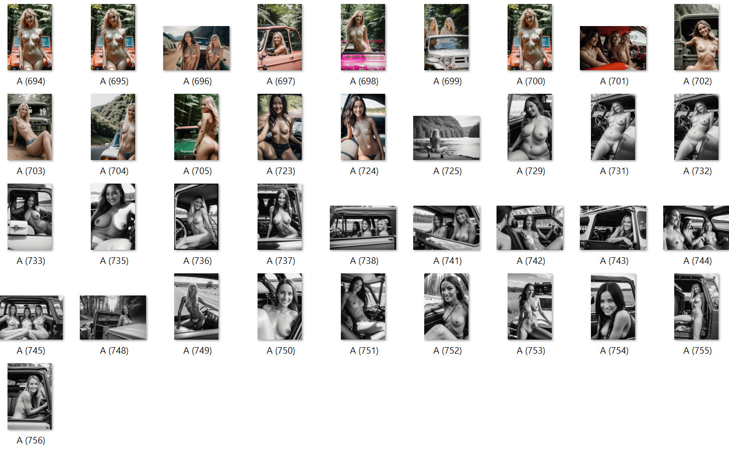 LOT 100x 4×6 Nude Picture Photograph Pinup-Girl Woman Model Femal Risqué L66 11