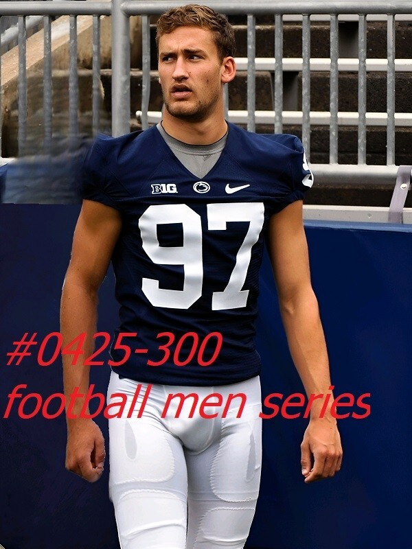 MALE PORTRAIT #0425-300- athletes series -football men – free shipping in usa