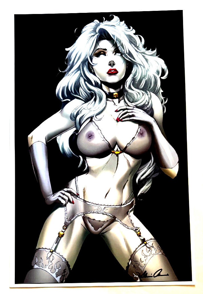 LADY DEATH EXCLUSIVE COFFIN SIGNED CUSTOM LIMITED EDITION ART PRINT COA NM+