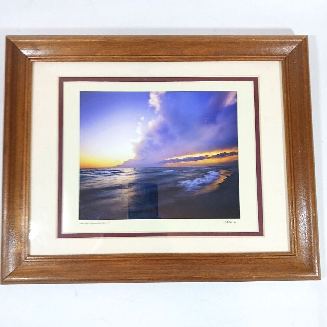 Jeff Ripple Photograph Ocean Beach Sunset Beachscape Signed Matt
