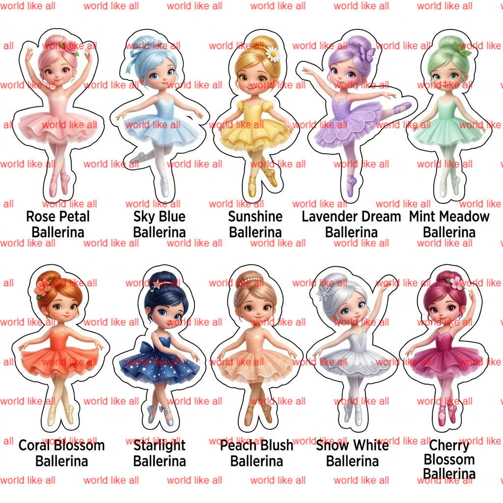 Girls Sticker Mega Bundle | Cute 3D Cartoon Princess Fairy Unicorn Stickers