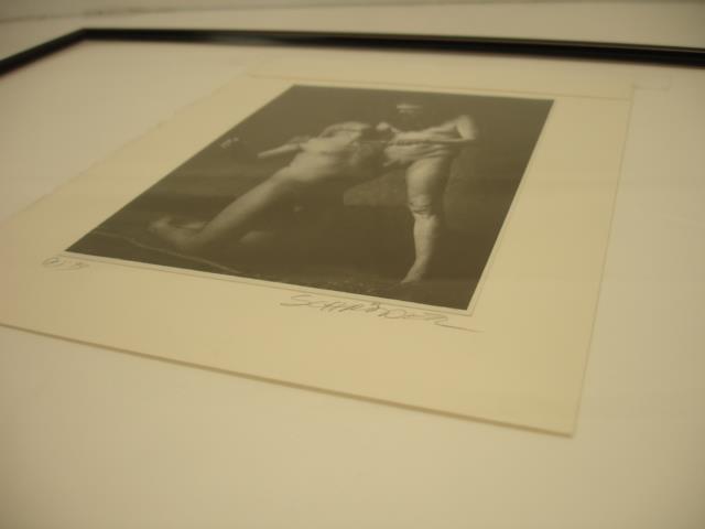 Original signed Photograph framed Paul Schroeder Denver Artist 1993 Male Nudes