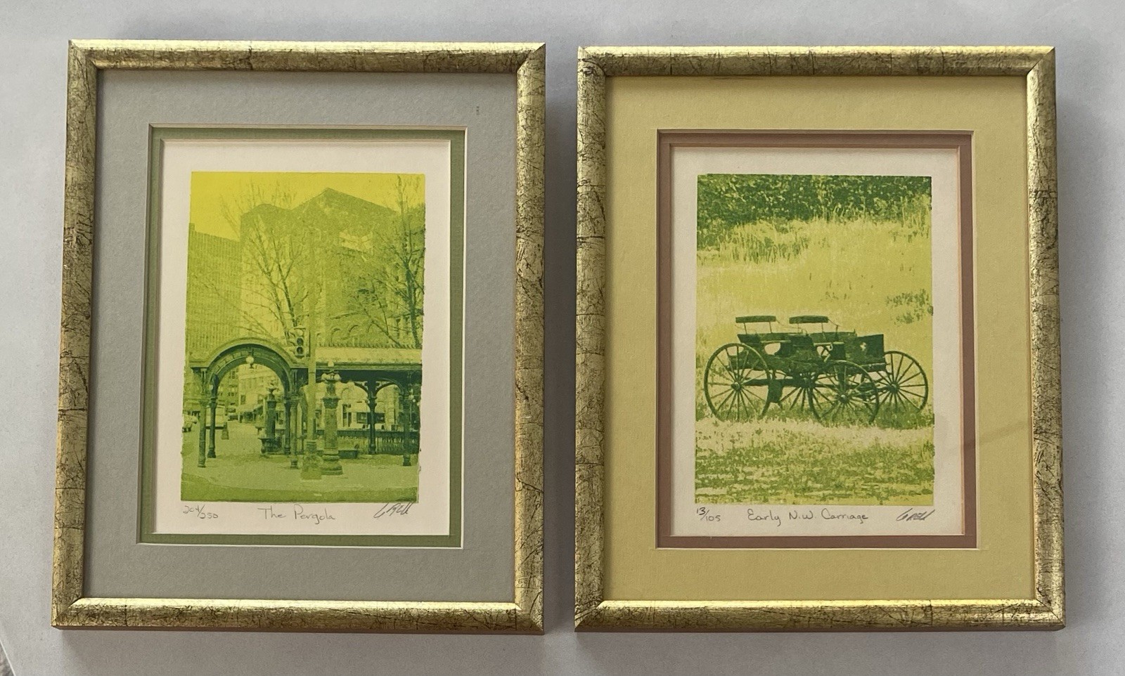 Limited Edition Vintage Monochromatic Stylized Photo Screenprints 22cm x 27cm