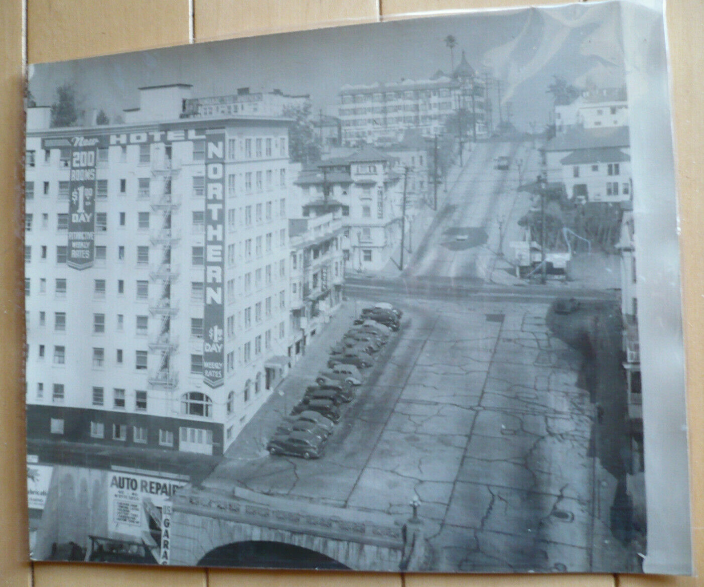 Old Canada Downtown photograph, Urban Life, Old Cars