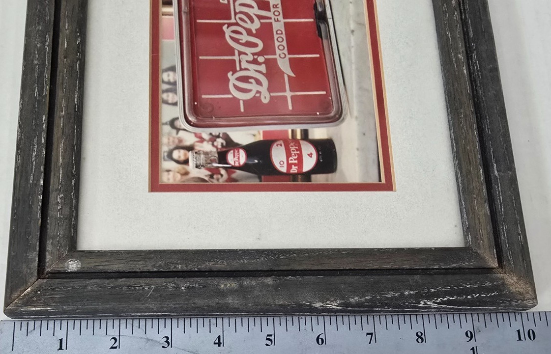 Vintage Rare Dr Pepper Photography Wall Art Matted, Framed, Signed Korczynski