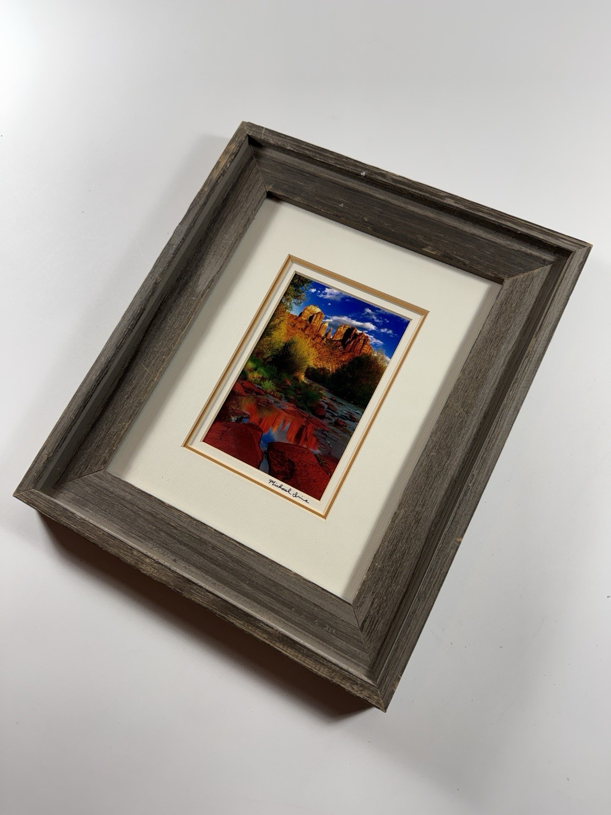 Signed Michael Irvine Photograph “Spring Glow” Framed – Sedona, Arizona