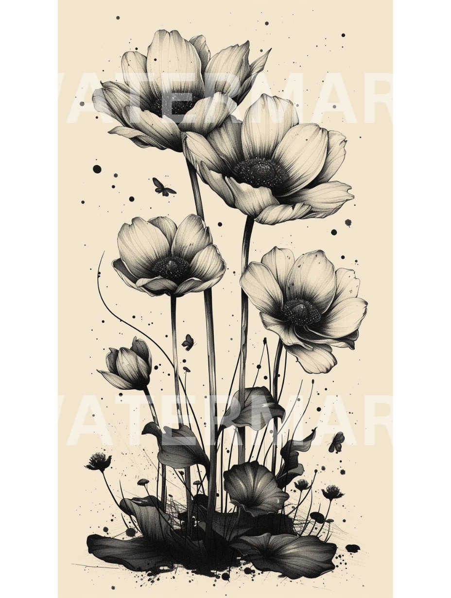 Digital Photo Image Illustration Flowers Picture Art Wallpaper Desktop