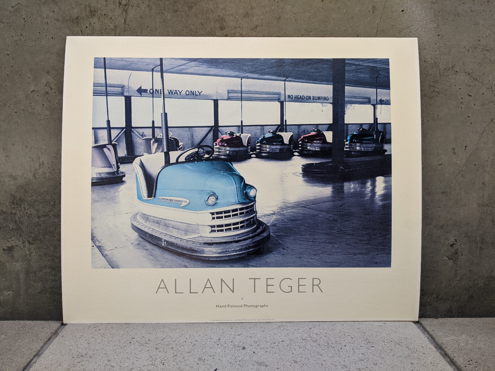 Allan I Teger ’88 Original “Lusse Skooter Bumper Car” HAND PAINTED PHOTOGRAPH