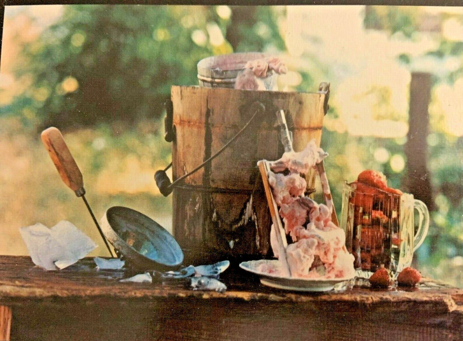 Art Gore Colorado Photographer Framed Artwork Strawberry Ice Cream Signed ‘73