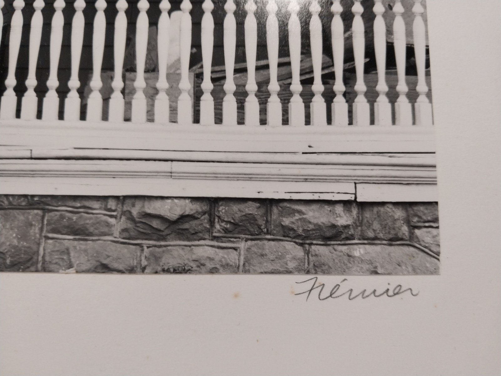 Roger W Fremier (1939-2011) 1988 Photograph Victorian House Porch Watsonville CA