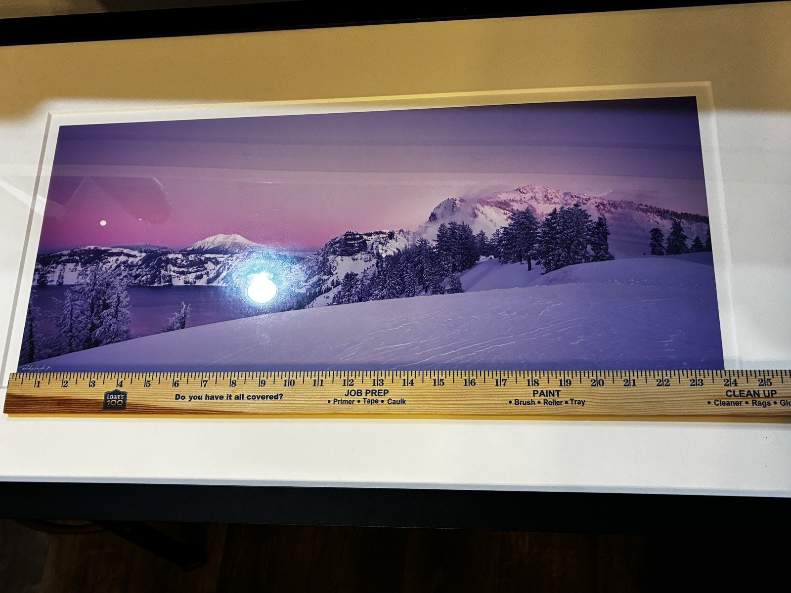 Rodney Lough Jr “Serenity Speaks” Signed Print And Framed Crater Lake