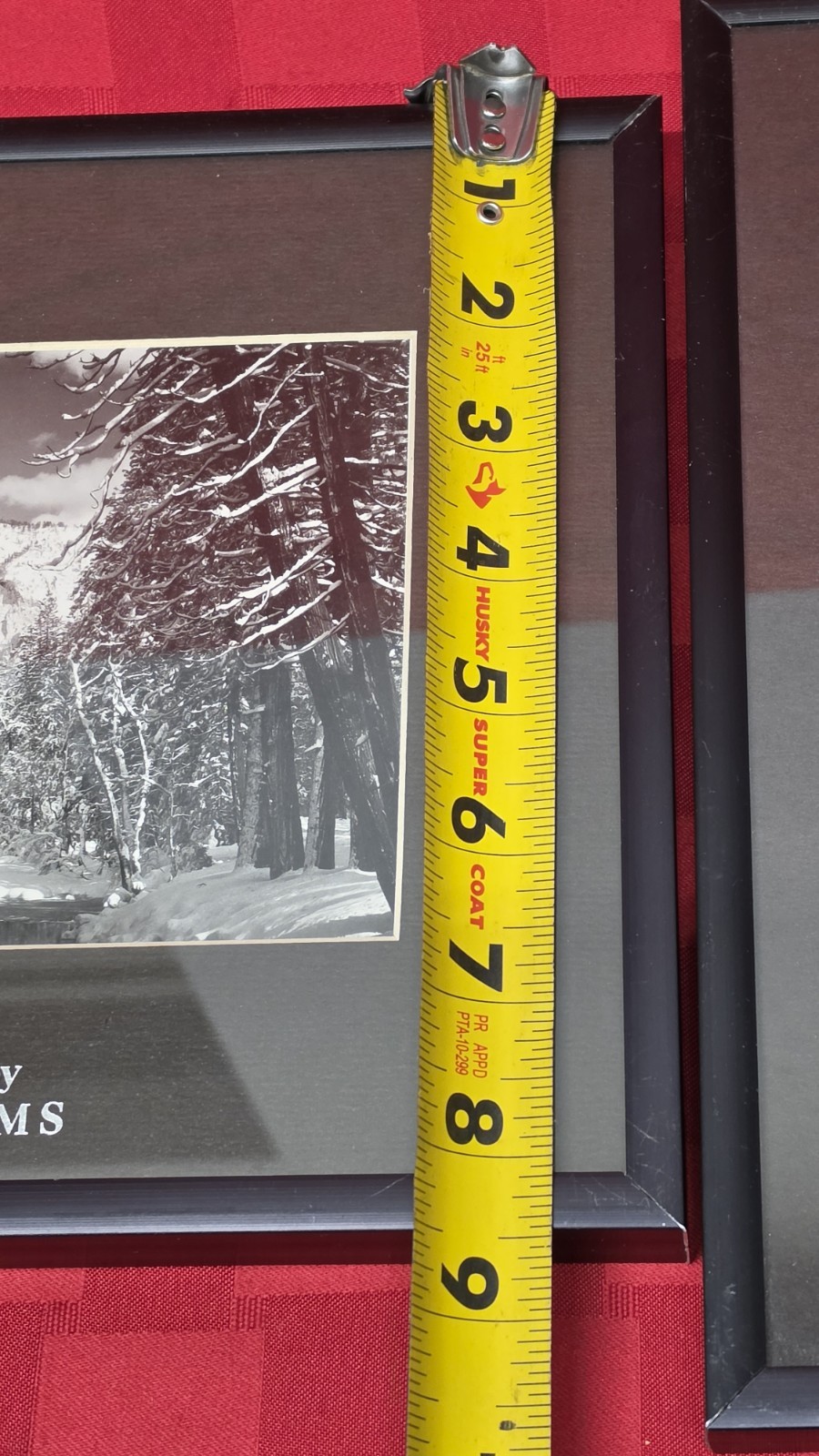 Set of 2 Ansel Adams Framed Matted Prints Yosemite Half Dome Sierra Nevada B&W