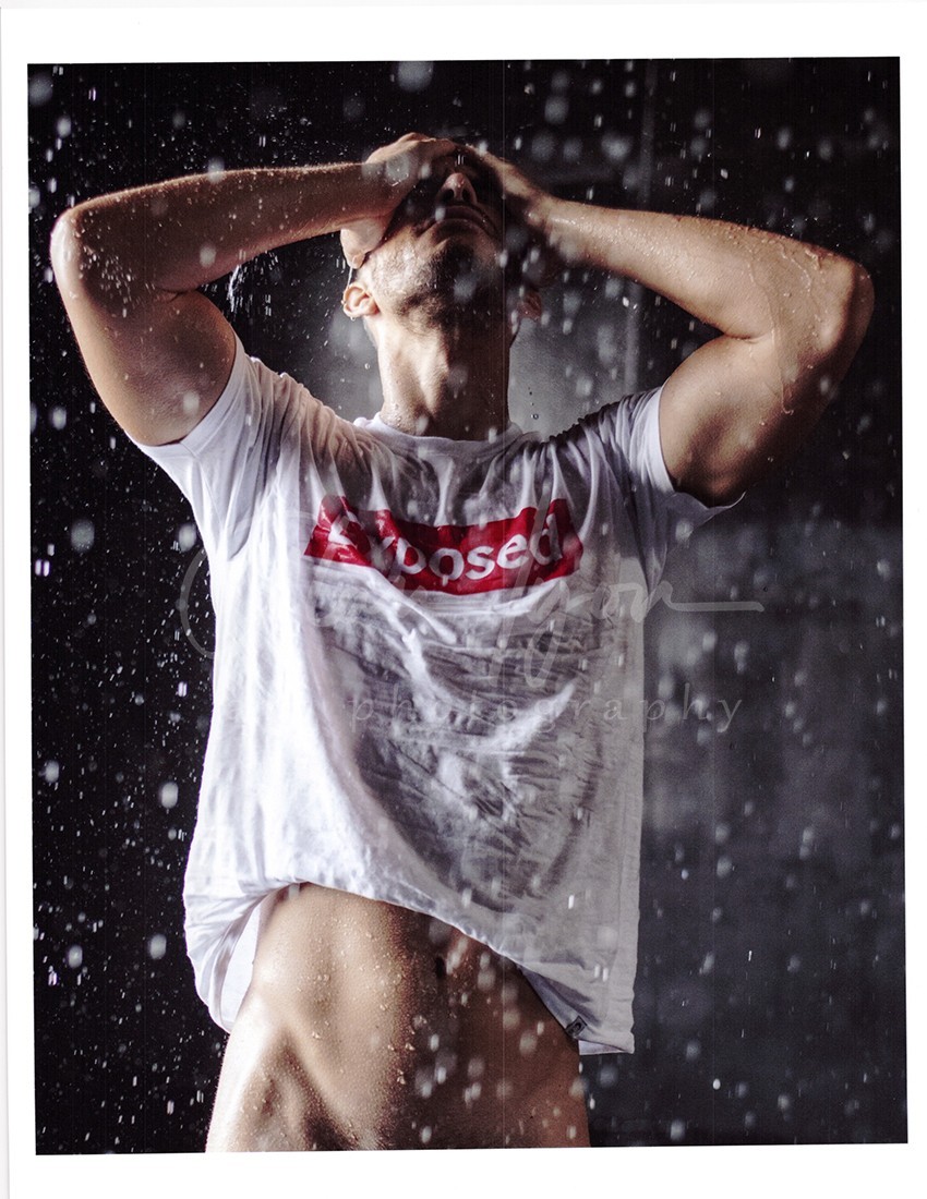 11 X 8.5 Alan Lyon Original Male Photo gay interest (8) Mick in the rain