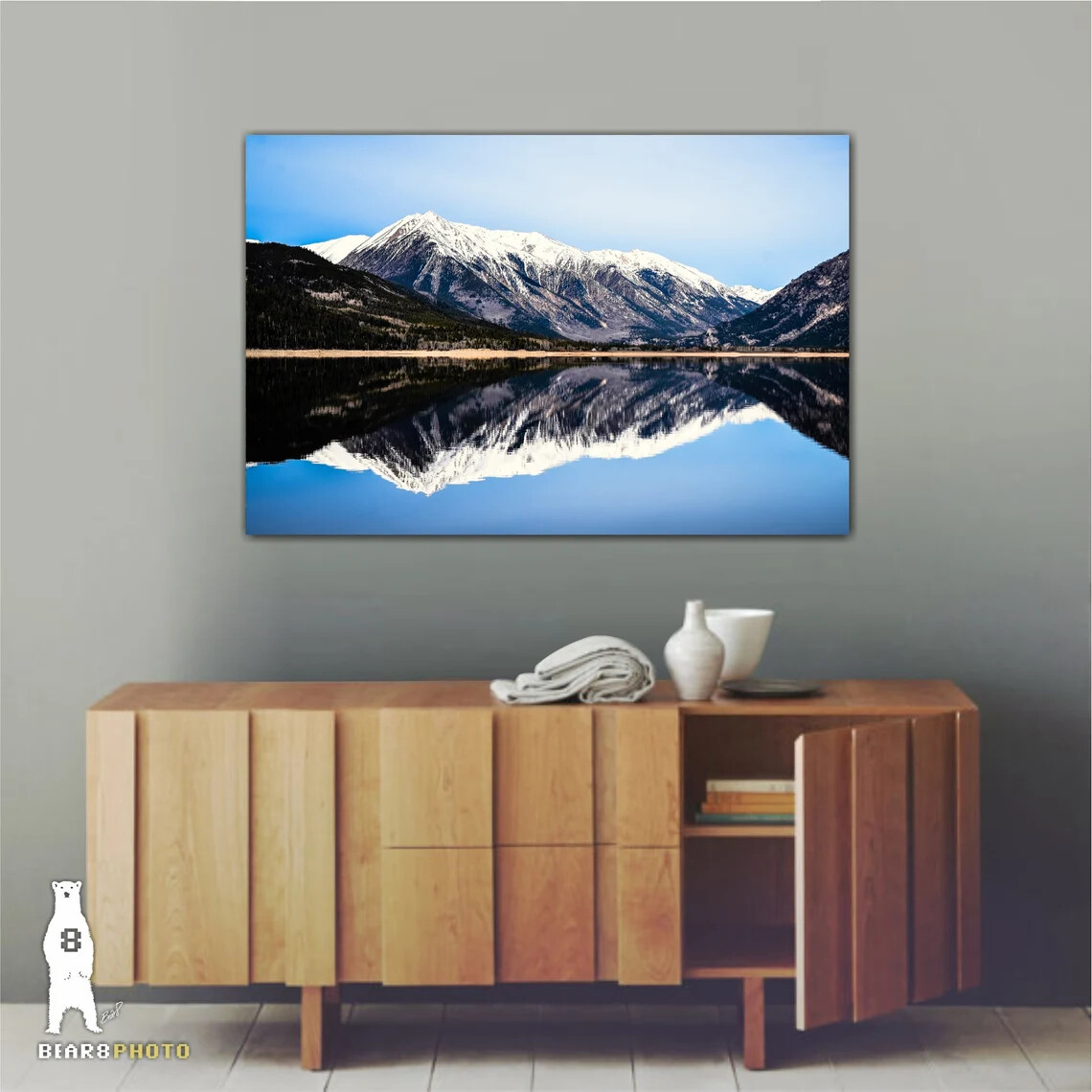 Rinker Peak & Twin Lakes, Colorado – Mountain Reflection Photography Art Prints
